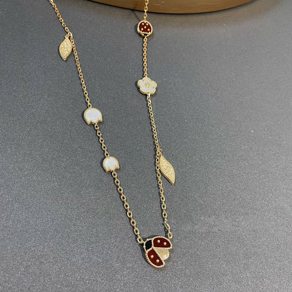 [Olivia JW]LUCKY SPRING 15 MOTIFS GOLD NECKLACE