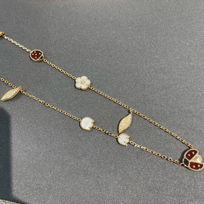 [Olivia JW]LUCKY SPRING 15 MOTIFS GOLD NECKLACE
