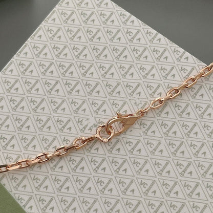 [Olivia JW]LUCKY SPRING 15 MOTIFS ROSE GOLD NECKLACE