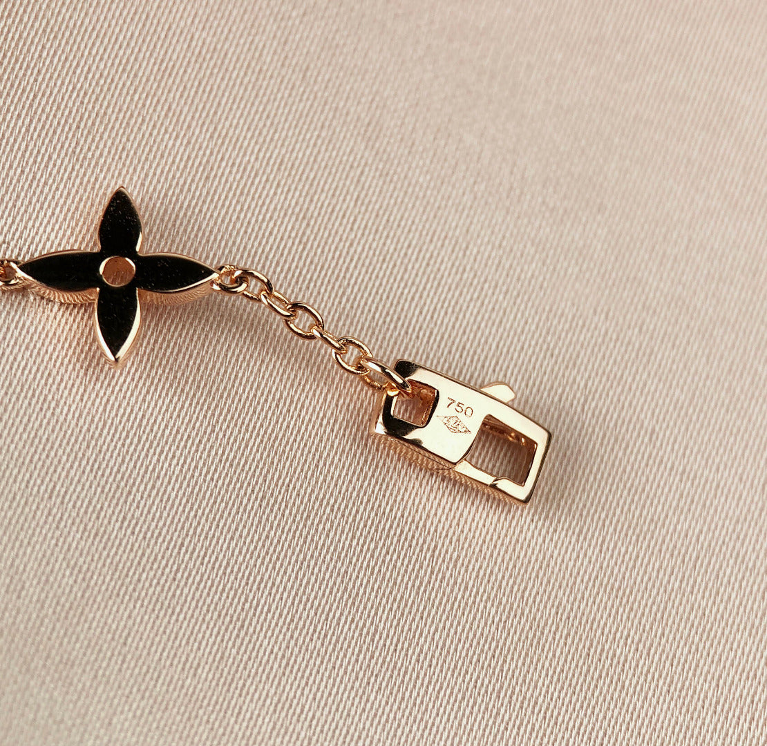[Olivia JW]STAR AND SUN 7 MOTIFS GOLD BRACELET