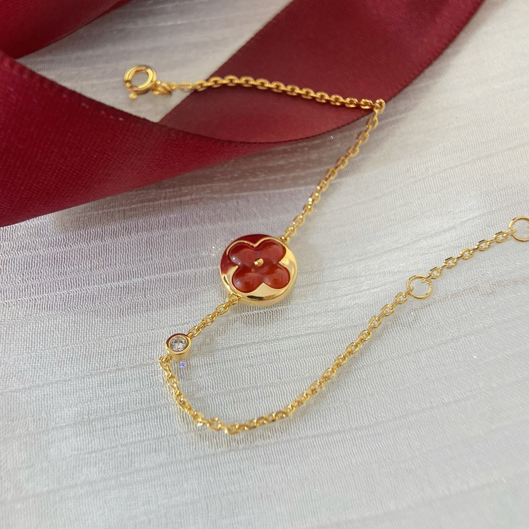 [Olivia JW]SUN PEDANT CARNELIAN BRACELET