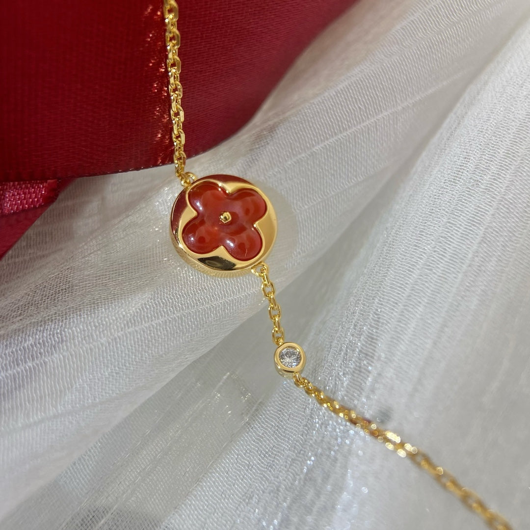 [Olivia JW]SUN PEDANT CARNELIAN BRACELET