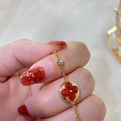 [Olivia JW]SUN PEDANT CARNELIAN BRACELET