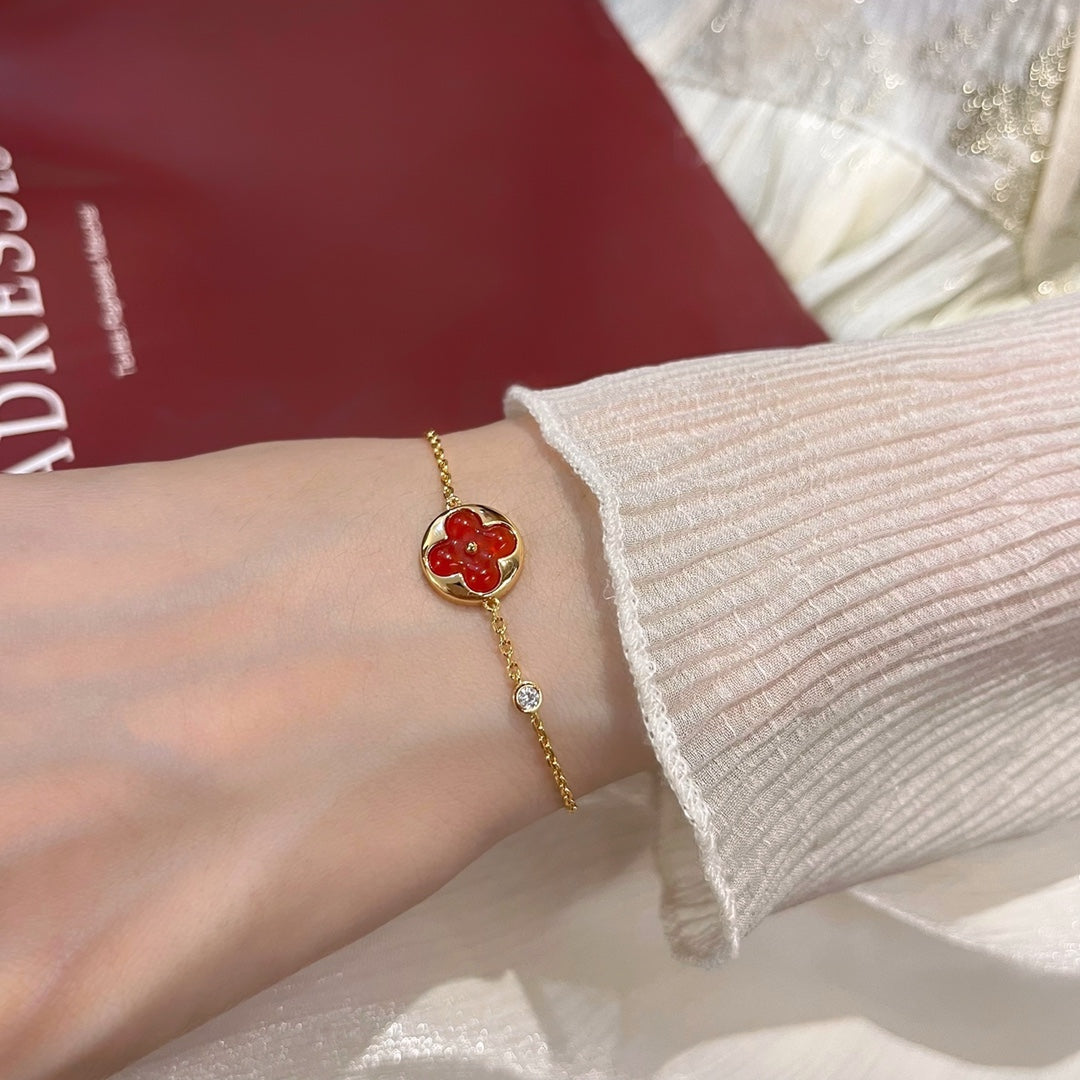 [Olivia JW]SUN PEDANT CARNELIAN BRACELET