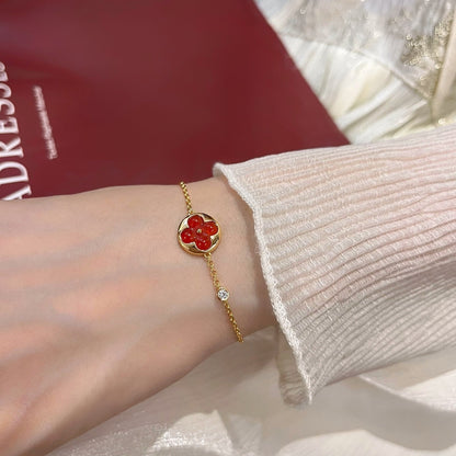 [Olivia JW]SUN PEDANT CARNELIAN BRACELET