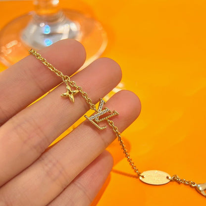 [Olivia JW]LOGO STAR MOTIF GOLD BRACELET