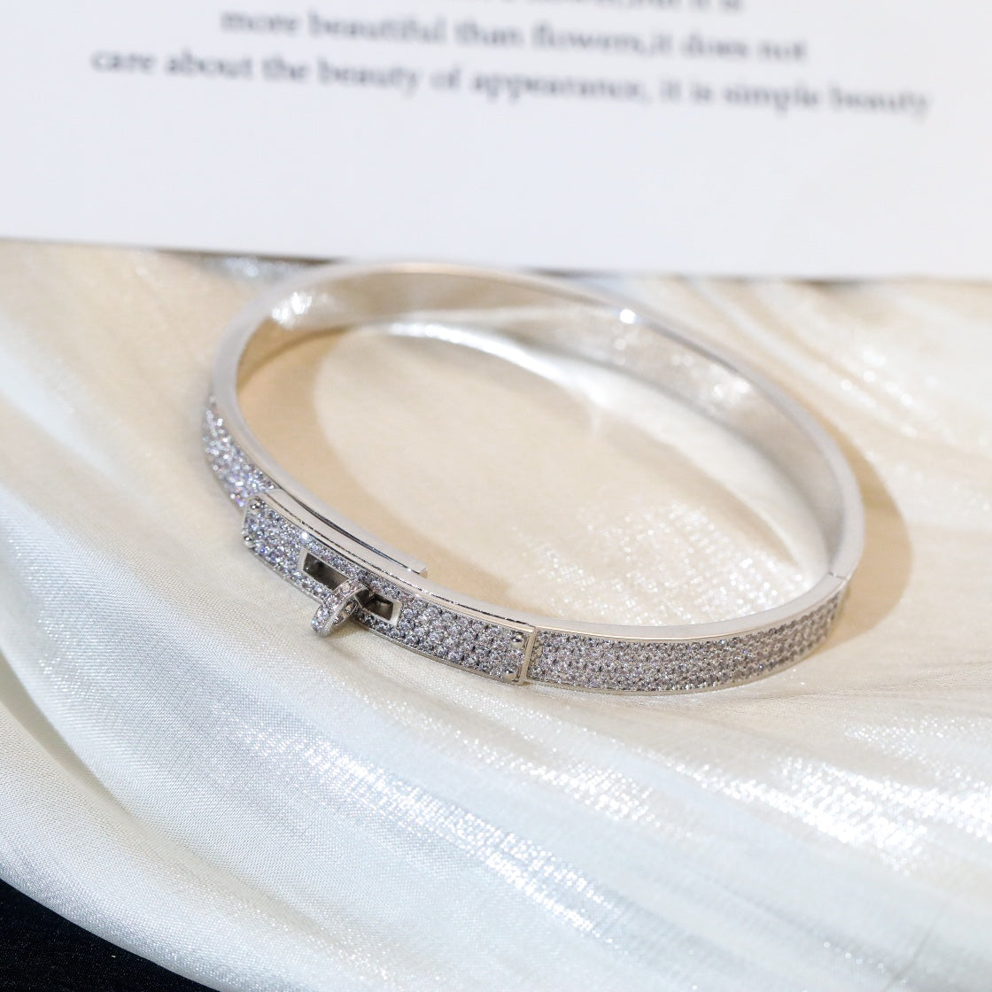 [Olivia JW]KELLY BRACELET DIAMOND PAVED