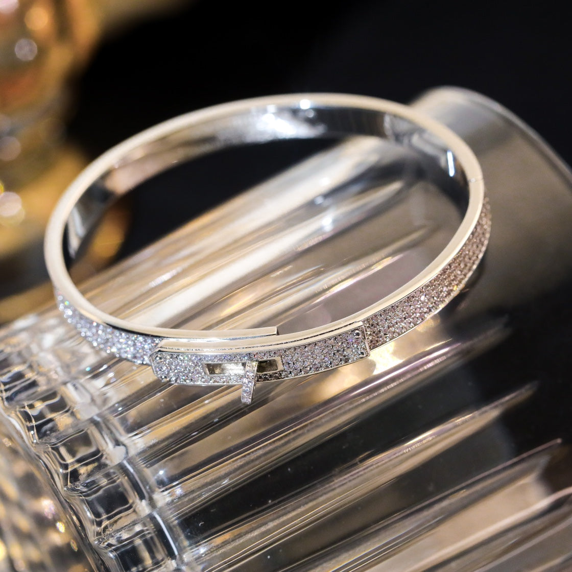[Olivia JW]KELLY BRACELET DIAMOND PAVED
