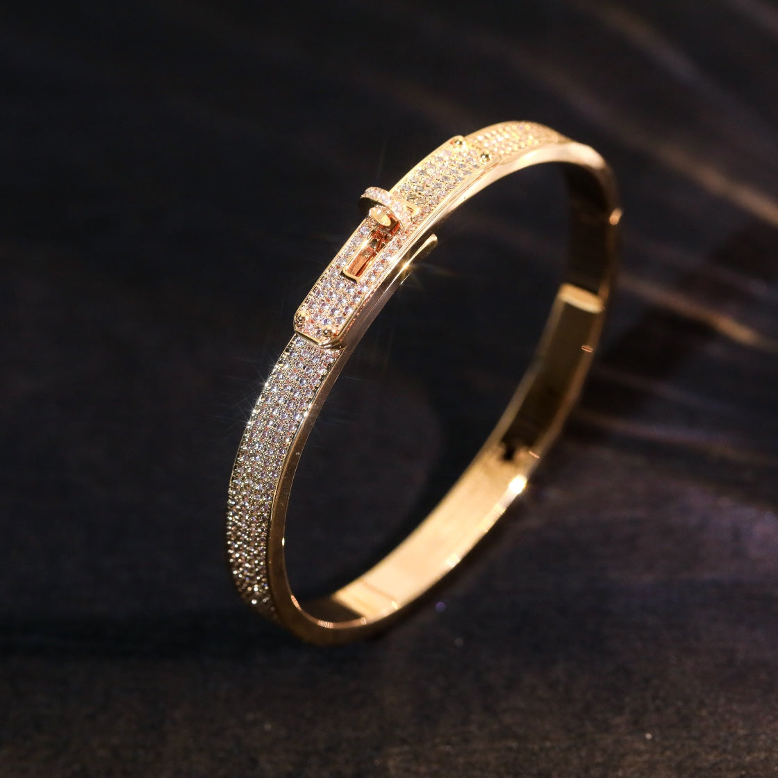 [Olivia JW]KELLY BRACELET DIAMOND PAVED