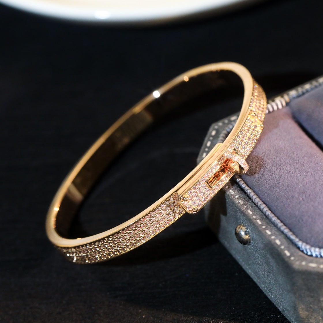 [Olivia JW]KELLY BRACELET DIAMOND PAVED