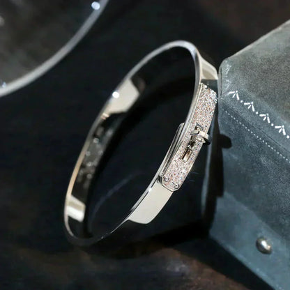 [Olivia JW]KELLY SILVER DIAMOND BRACELET