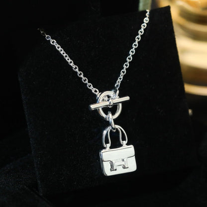 [Olivia JW]POP H PEDANT SILVER NECKLACE