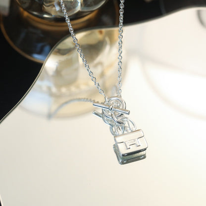 [Olivia JW]POP H PEDANT SILVER NECKLACE
