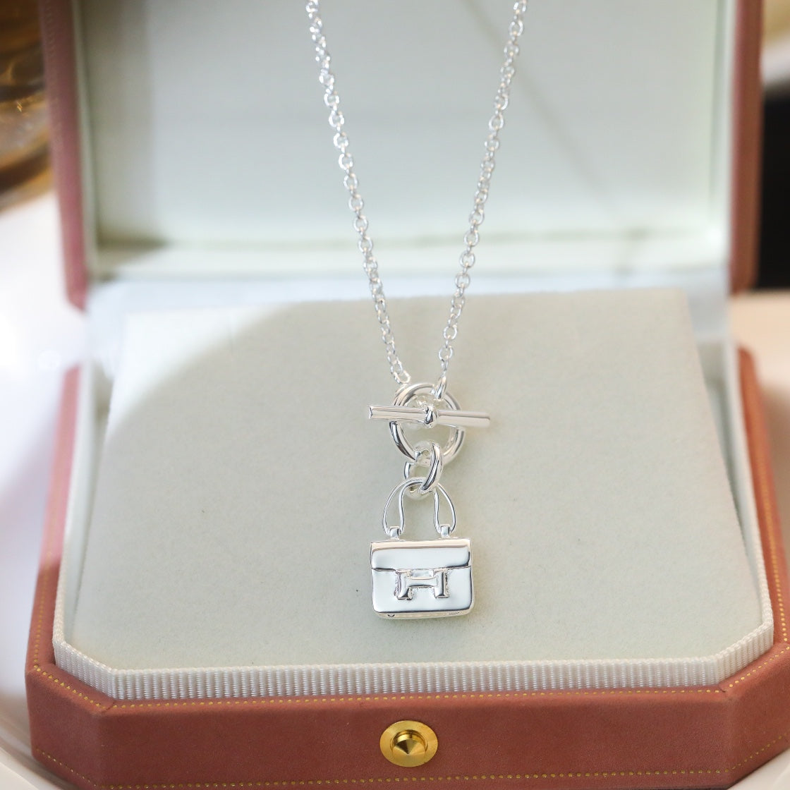 [Olivia JW]POP H PEDANT SILVER NECKLACE