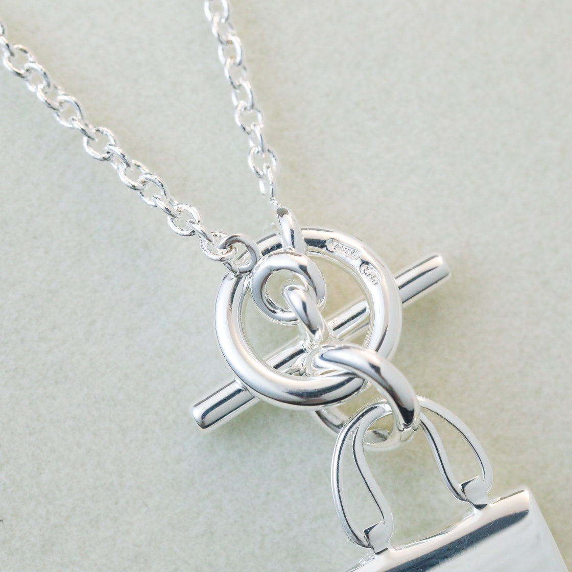 [Olivia JW]POP H PEDANT SILVER NECKLACE