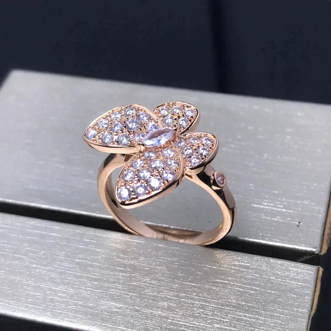 [Olivia JW]BUTTERFLY PINK GOLD DIAMOND RING