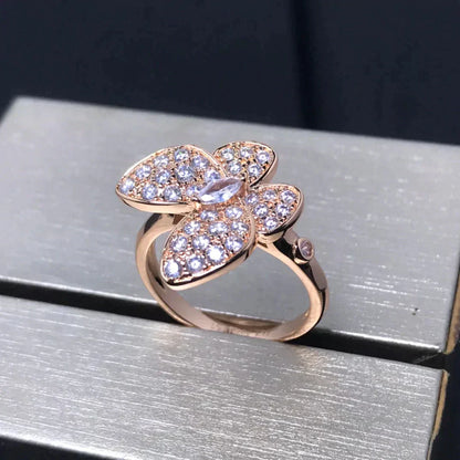 [Olivia JW]BUTTERFLY PINK GOLD DIAMOND RING