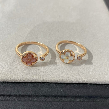 [Olivia JW]SUN 1 DIAMOND PINK MOP RING