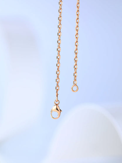 [Olivia JW]H CAGE PINK GOLD NECKLACE
