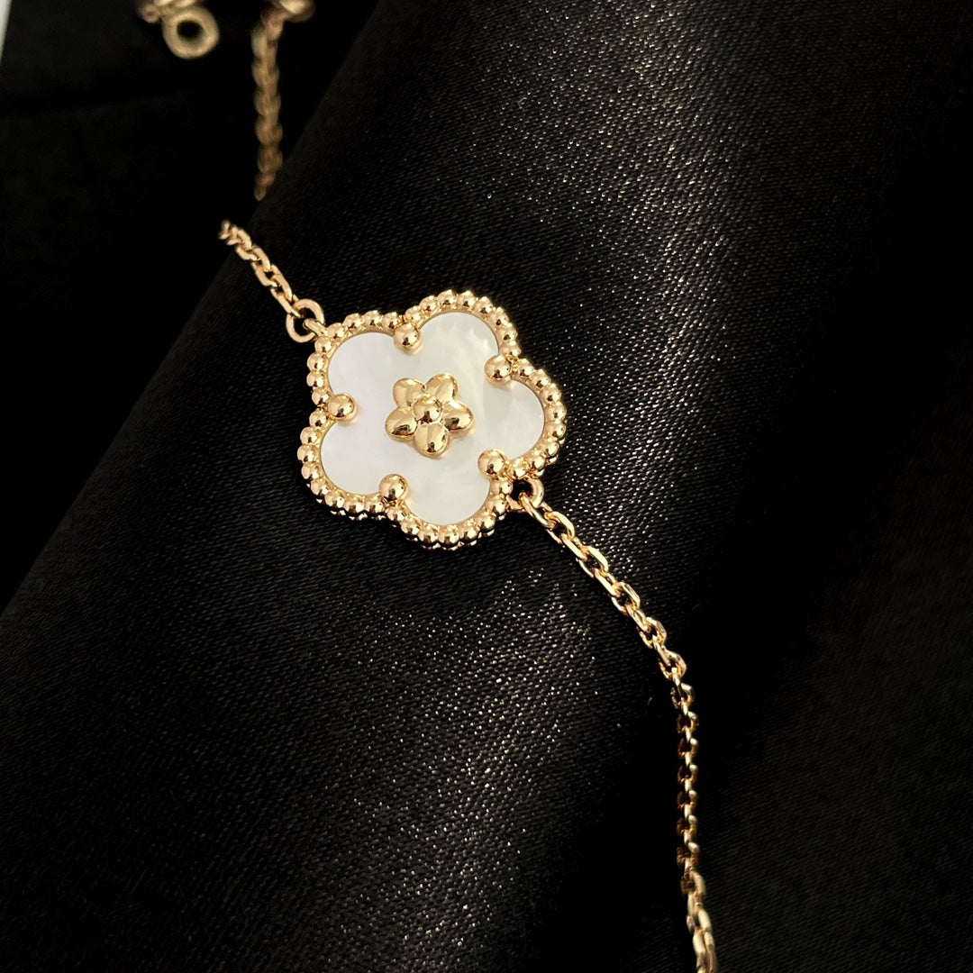 [Olivia JW]LUCKY SPRING ROSE GOLD MOP BRACELET