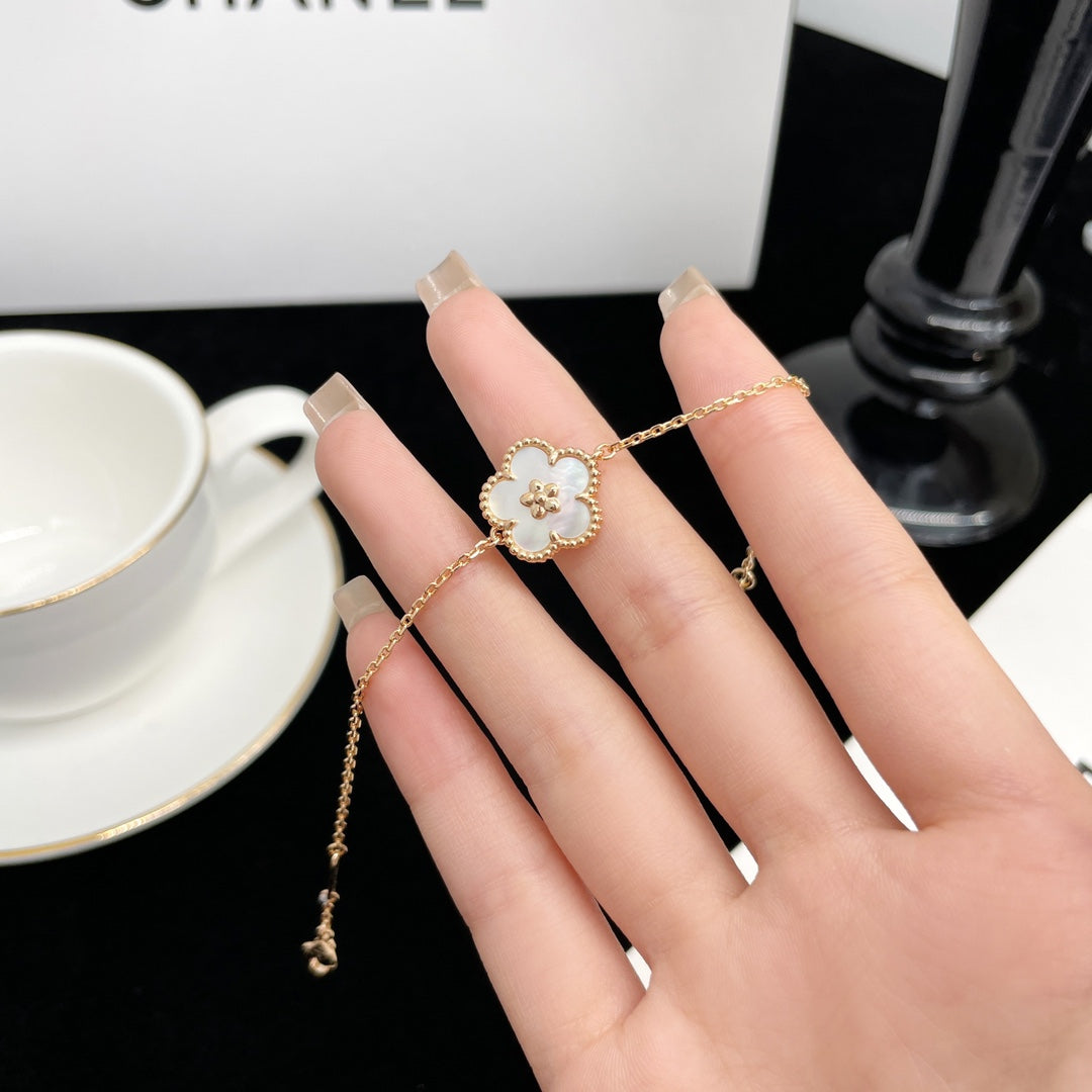 [Olivia JW]LUCKY SPRING ROSE GOLD MOP BRACELET