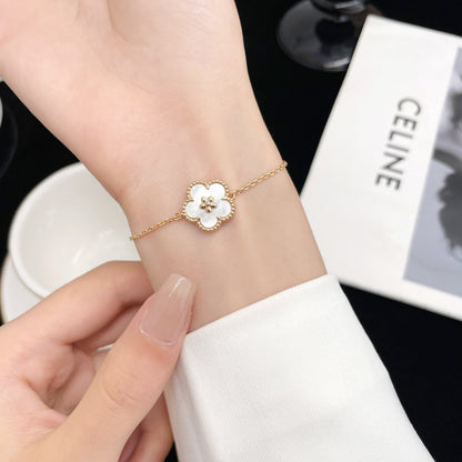 [Olivia JW]LUCKY SPRING ROSE GOLD MOP BRACELET