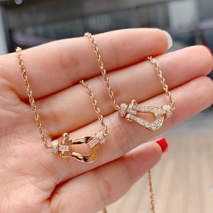 [Olivia JW]FORCE 10 PINK GOLD DIAMOND NECKLACE