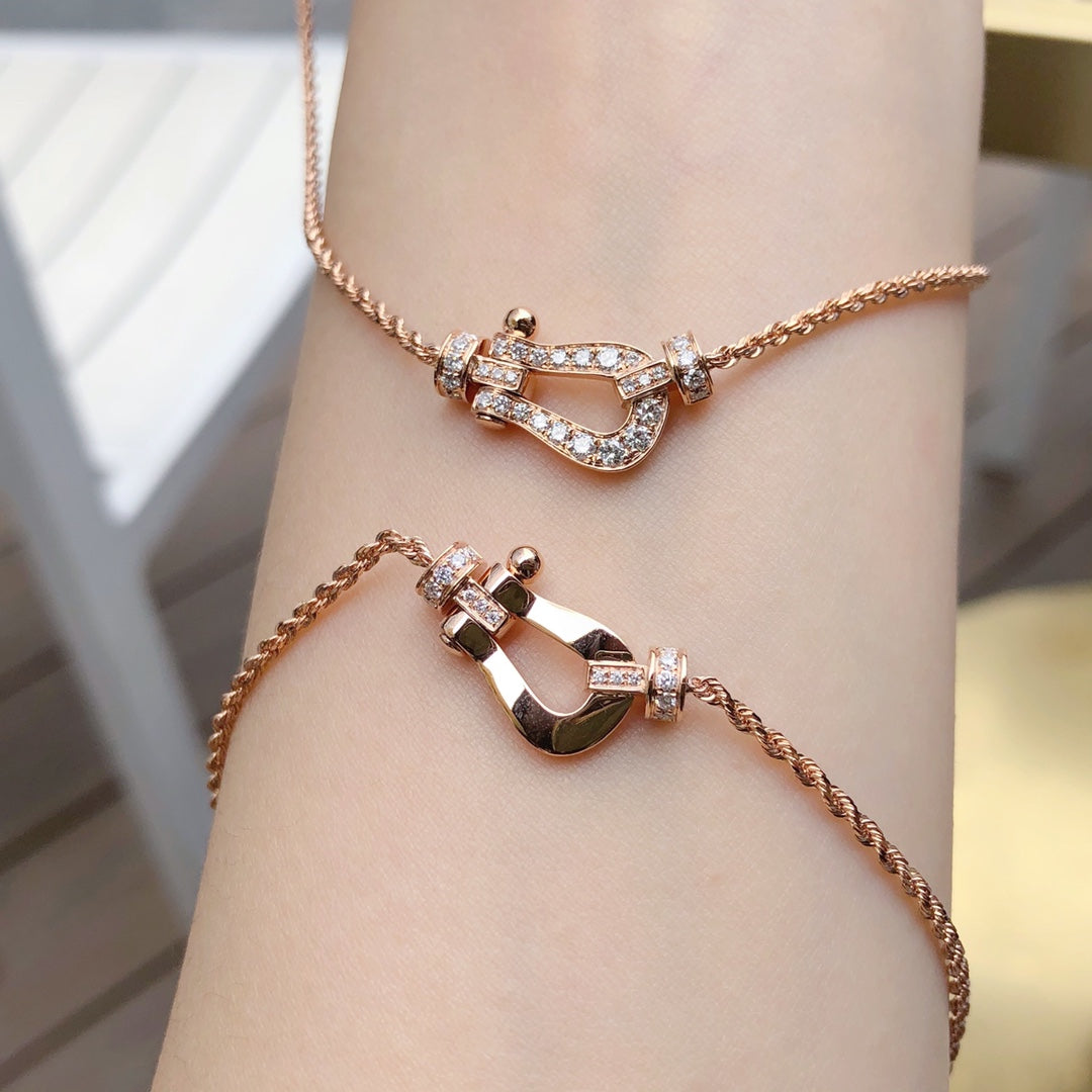 [Olivia JW]FORCE 10 PINK GOLD DIAMOND NECKLACE