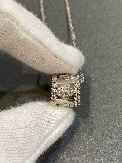 [Olivia JW]PERLEE PEDANT SIVLER DIAMOND NECKLACE