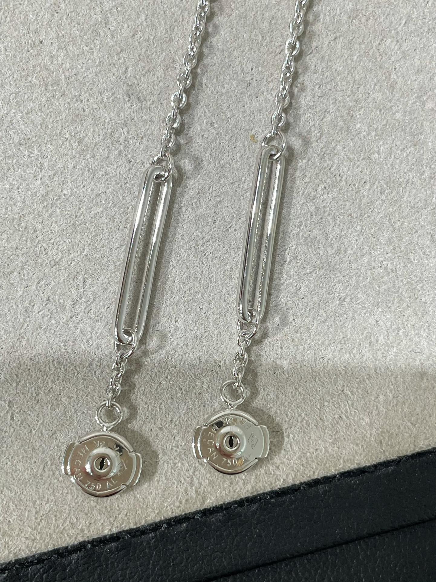 [Olivia JW]CHAINE CHAOS DIAMOND DROP EARRINGS