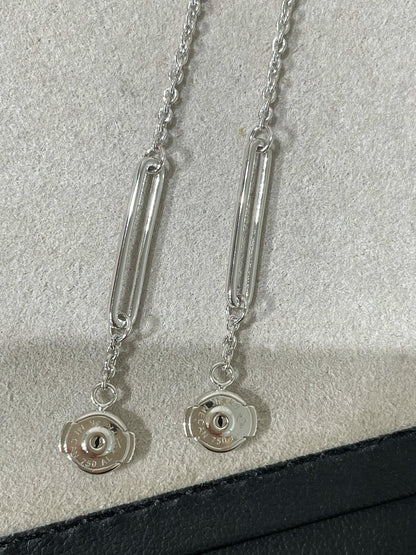 [Olivia JW]CHAINE CHAOS DIAMOND DROP EARRINGS