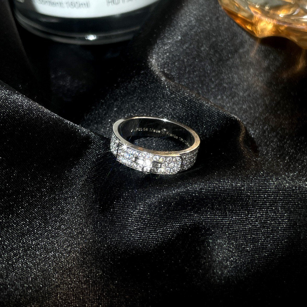[Olivia JW]KELLY SILVER DIAMOND RING