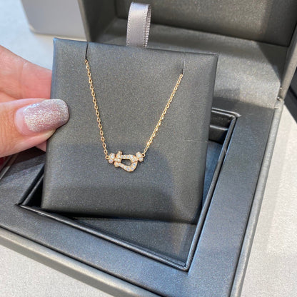 [Olivia JW]FORCE 10 DIAMOND PINK GOLD NECKLACE MINI MODEL