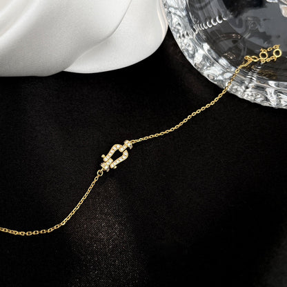 [Olivia JW]FORCE 10 FULL DIAMOND BUCKLE CHAIN LINK MINI MODEL