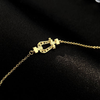 [Olivia JW]FORCE 10 FULL DIAMOND BUCKLE CHAIN LINK MINI MODEL