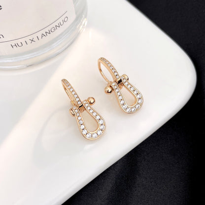 [Olivia JW]FORCE 10 FULL DIAMOND DROP EARRINGS MEDIUM MODEL