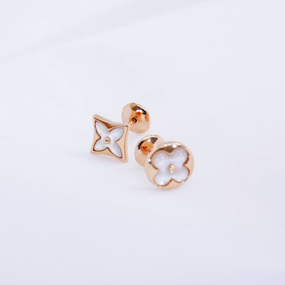 [Olivia JW]STAR AND SUN PINK GOLD MOP STUD EARRINGS