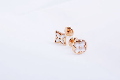 [Olivia JW]STAR AND SUN PINK GOLD MOP STUD EARRINGS