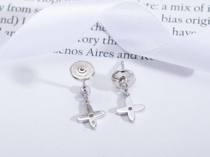[Olivia JW]VIDYLLE SILVER DIAMOND MINI DROP EARRINGS