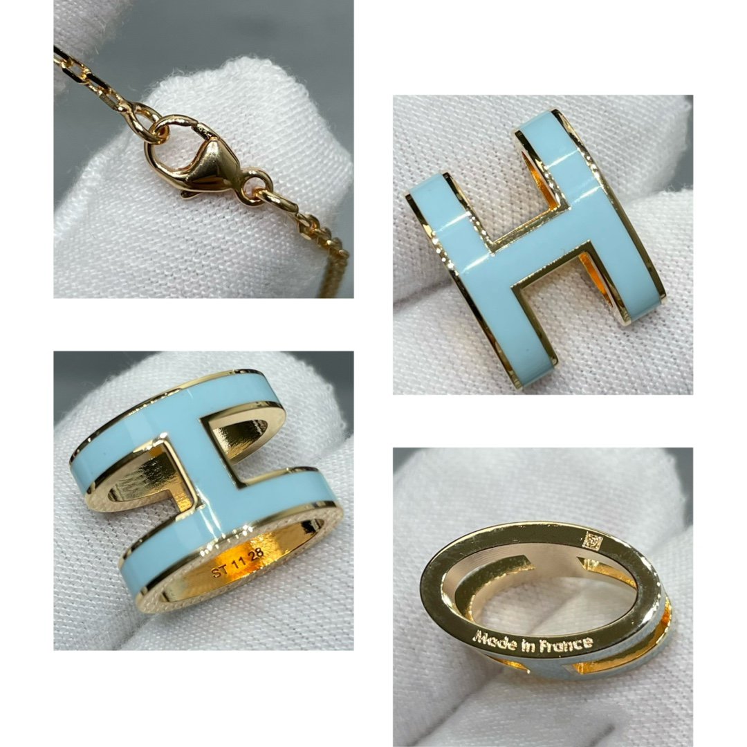 [Olivia JW]POP H SKY BLUE NECKLACE