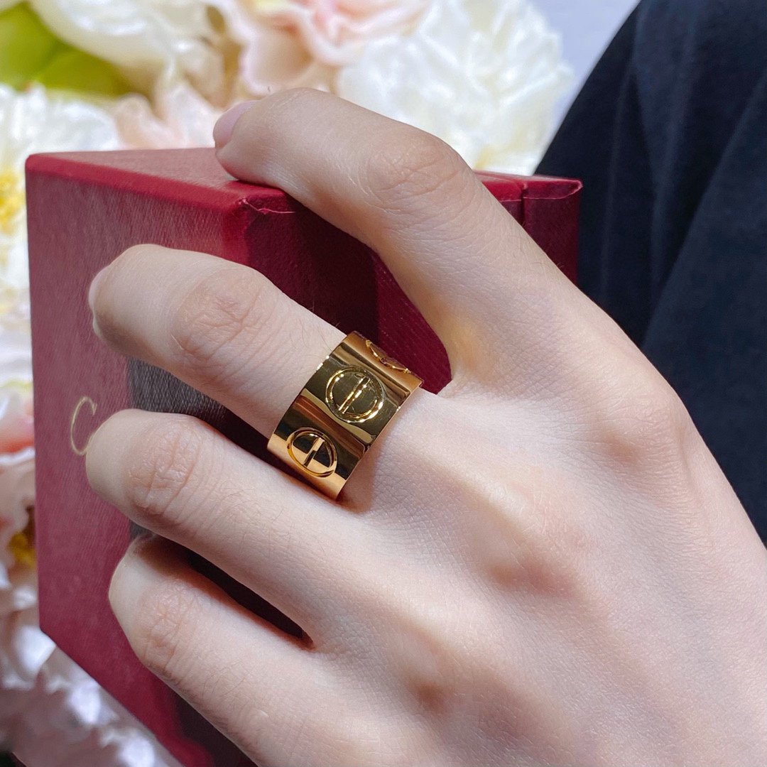 [Olivia JW]LOVE 11MM LARGE RING