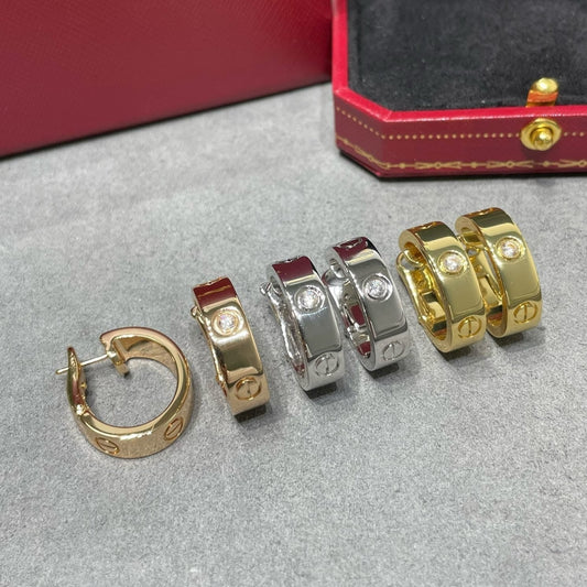 [Olivia JW]LOVE 5.5MM 1 DIAMOND EARRINGS