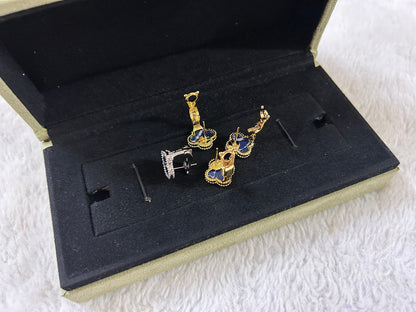 [Olivia JW]CLOVER PIETERSITE MEDIUM STUD EARRINGS