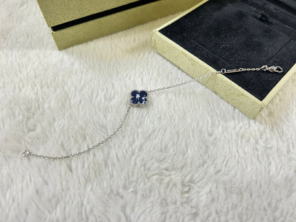 [Olivia JW]CLOVER 1 MOTIF PIETERSITE BRACELET