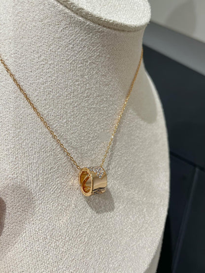 [Olivia JW]LIENS EVIDENCE DIAMOND PAVED NECKLACE