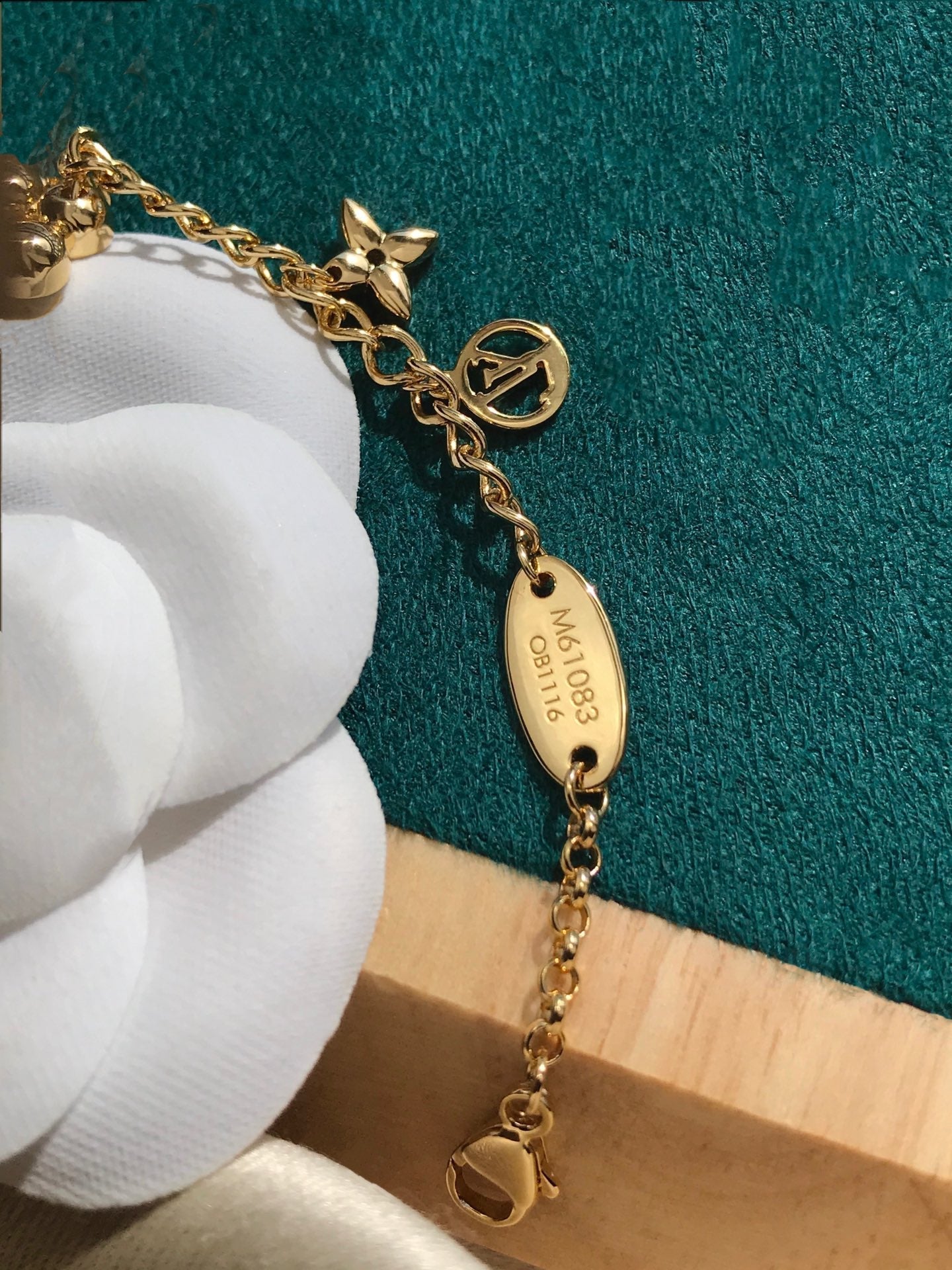 [Olivia JW]BLOOMING PINK GOLD MOP BRACELET