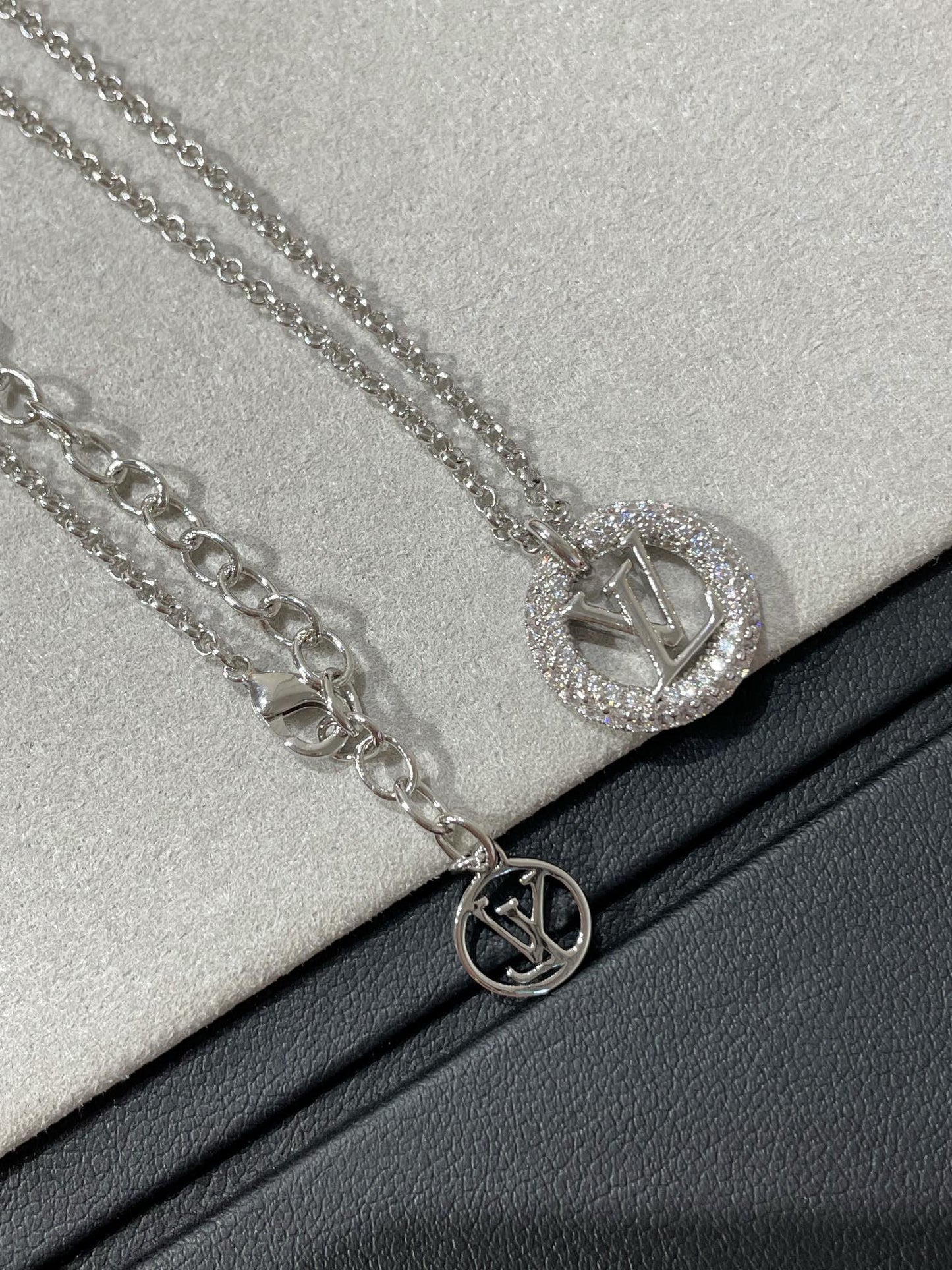 [Olivia JW]BY NIGHT DIAMOND PAVED NECKLACE