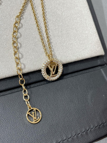 [Olivia JW]BY NIGHT DIAMOND PAVED NECKLACE