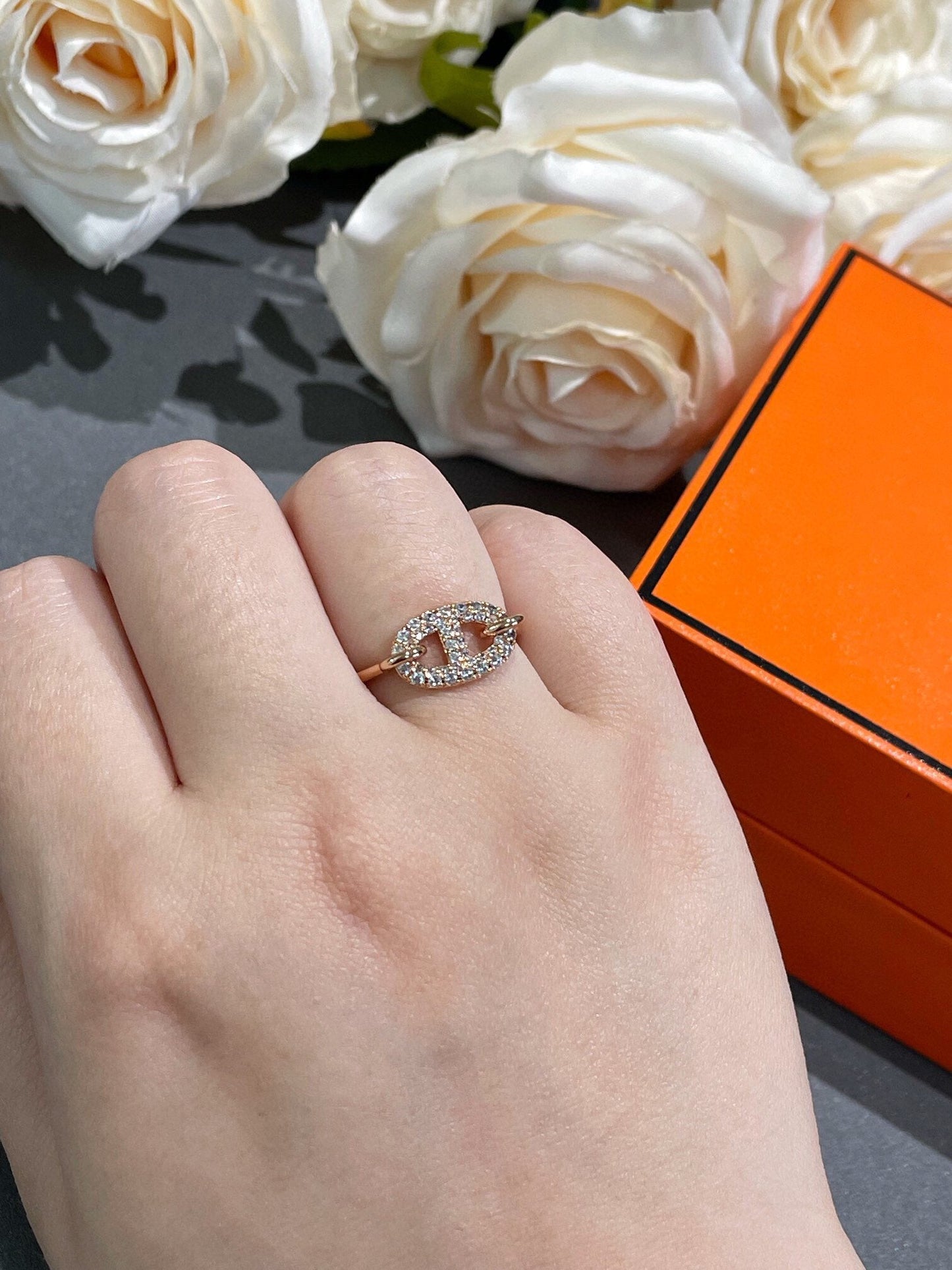 [Olivia JW]RONDE SMALL DIAMOND RING