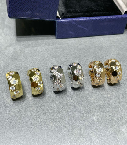 [Olivia JW]BEE LOVE DIAMOND HOOP EARRINGS